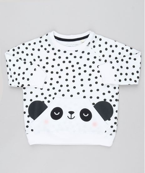 Blusao-Infantil-Panda-Estampado-de-Poa-com-Bolso-em-Moletom-Off-White-9540160-Off_White_1