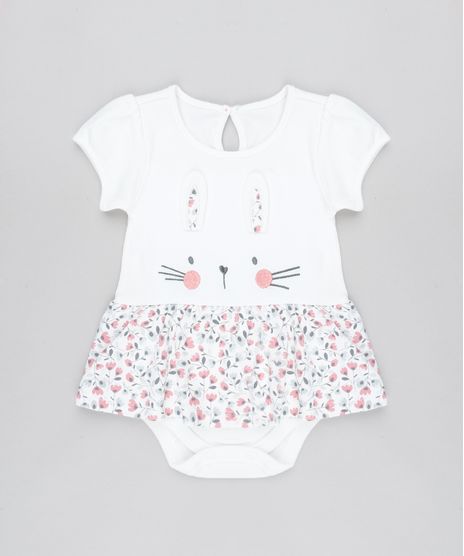 Body-Saia-Infantil-Coelha-com-Estampa-Floral-Manga-Curta-Decote-Redondo-Off-White-9450984-Off_White_1