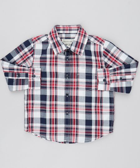 Camisa-Infantil-Estampada-Xadrez-com-Bolso-Manga-Longa-Off-White-9378799-Off_White_1
