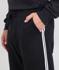 Calca-Masculina-em-Moletom-com-Faixa-Lateral-Preta-9573338-Preto_2