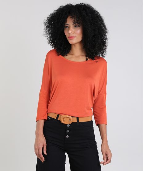 Blusa-Feminina-Ampla-Basica-Manga-Longa-Cobre-9509004-Cobre_1