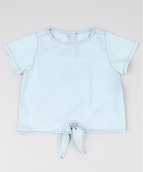 Blusa-Jeans-Infantil-com-Amarracao-Manga-Curta-Azul-Claro-9554915-Azul_Claro_1