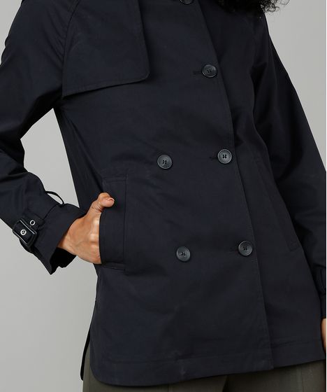 trench coat feminino com capuz