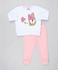 Conjunto-Infantil-Margarida-de-Blusao-Branco---Calca-em-Moletom-Rosa-9169072-Rosa_1