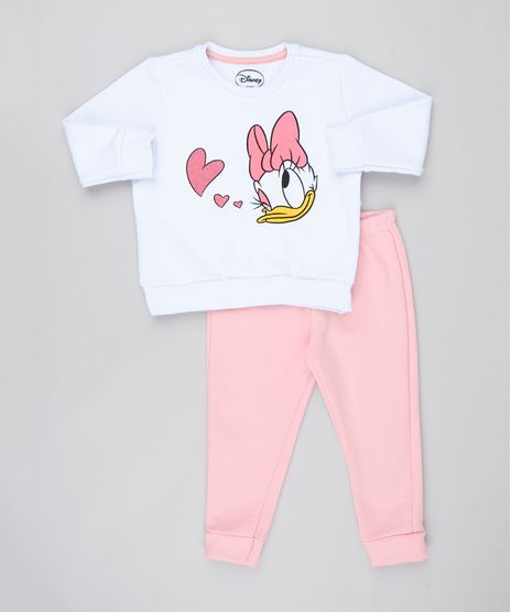 Conjunto-Infantil-Margarida-de-Blusao-Branco---Calca-em-Moletom-Rosa-9169072-Rosa_1