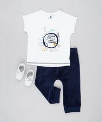 Conjunto-Infantil-de-Camiseta-com-Bichos-Manga-Curta-Branca---Calca-em-Veludo-Cotele-Azul-Marinho-9205096-Azul_Marinho_3