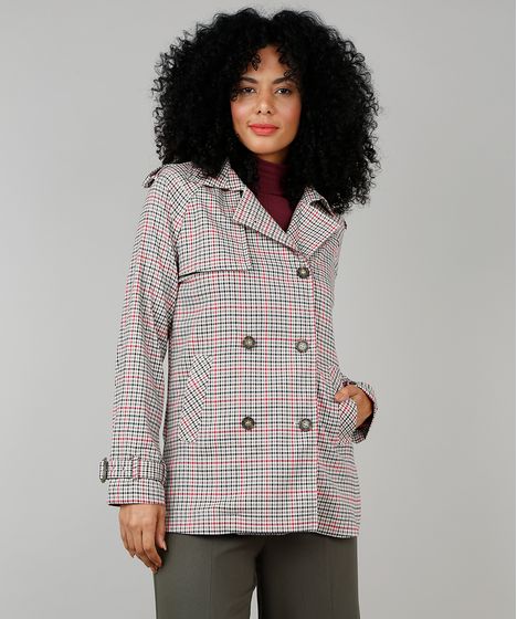 trench coat feminino com capuz