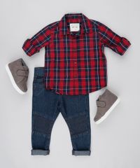 Camisa-Infantil-Estampada-Xadrez-com-Bolso-Manga-Longa-Azul-Marinho-9378800-Azul_Marinho_3
