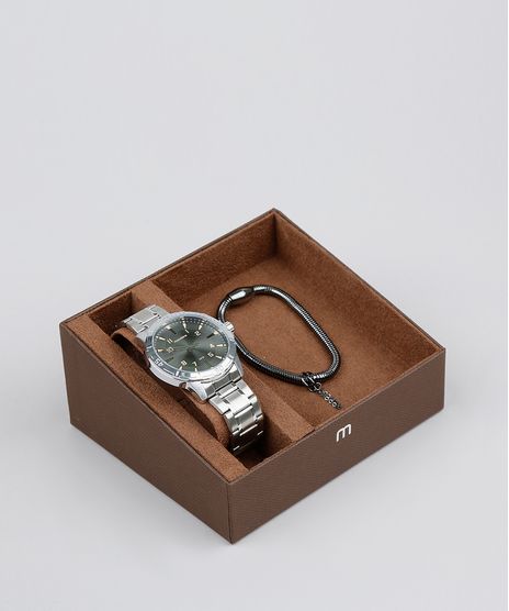 Kit-de-Relogio-Analogico-Mondaine-Masculino---Pulseira---99370G0MVNE1KB-Prateado-9579512-Prateado_1