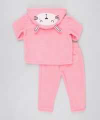 Conjunto-Infantil-Coelho-de-Jaqueta-com-Capuz---Calca-em-Fleece-Rosa-9444008-Rosa_2