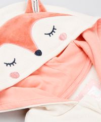 Conjunto-Infantil-Raposa-de-Body-Estampado-Manga-Curta-Off-White---Blusao-com-Capuz---Calca-em-Moletom-Bege-9450976-Bege_4