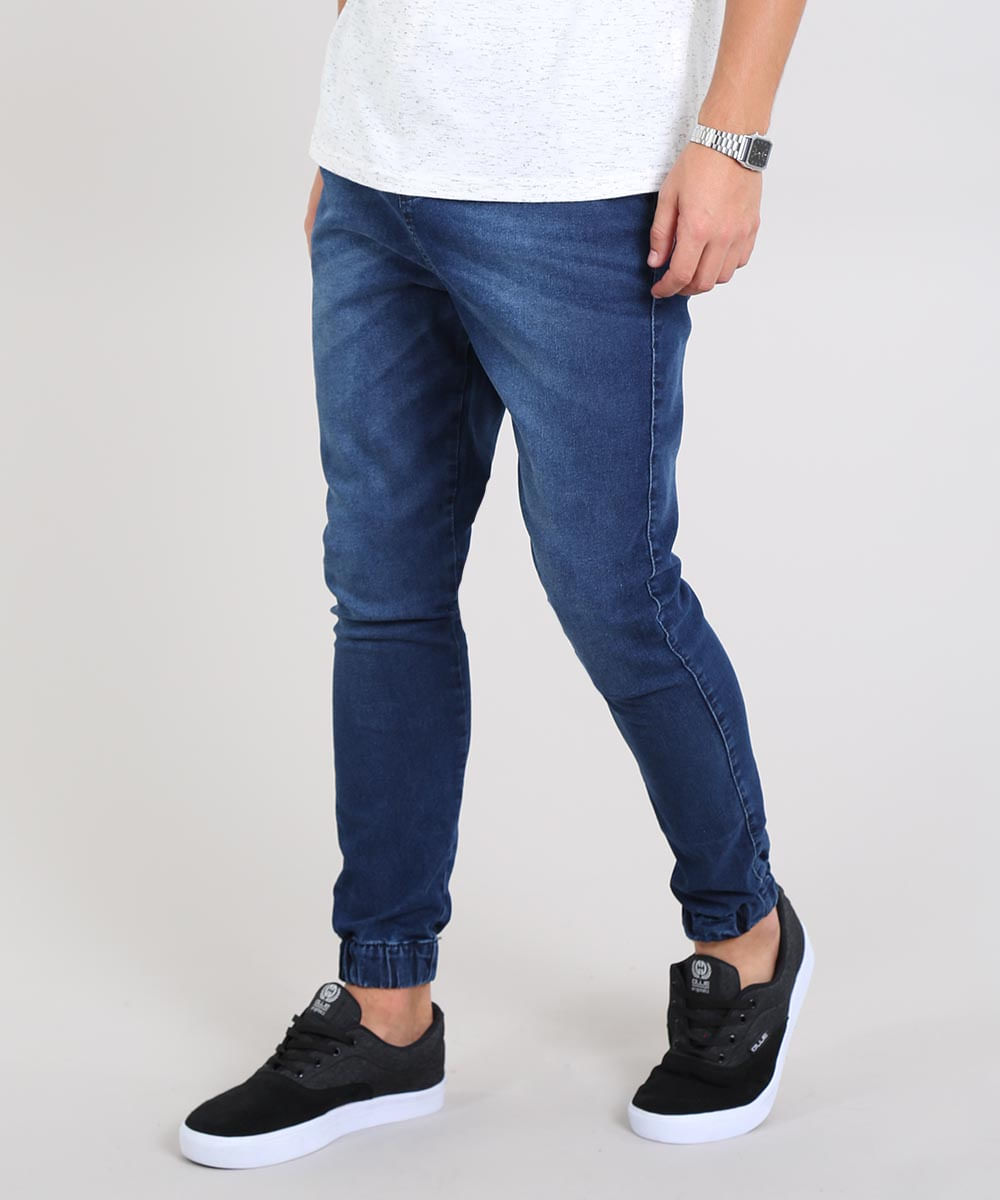 calça jeans masculina azul escuro
