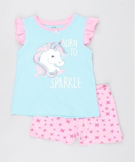 Pijama-Infantil-Unicornio-com-Babado-Regata-Azul-Claro-9527869-Azul_Claro_1