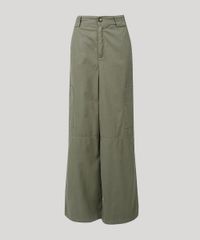 Calca-Feminina-Mindset-Pantalona-Cargo-em-Sarja-Verde-Militar-9606532-Verde_Militar_5