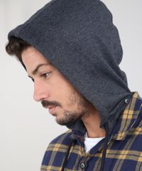 Camisa-Masculina-Estampada-Xadrez-em-Flanela-com-Capuz-Removivel-Manga-Longa-Azul-Marinho-9531925-Azul_Marinho_4 Camisa-Masculina-Estampada-Xadrez-em-Flanela-com-Capuz-Removivel-Manga-Longa-Azul-Marinho-9531925-Azul_Marinho_4