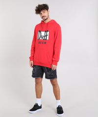 Blusao-Masculino-Duff-Beer-Os-Simpsons-com-Capuz-e-Bolso-em-Moletom-Vermelho-9340184-Vermelho_3