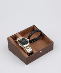 Kit-de-Relogio-Analogico-Mondaine-Masculino---Pulseira---99140GPMVDE2KB-Dourado-9579475-Dourado_1