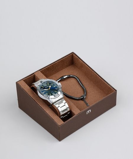 Kit-de-Relogio-Analogico-Mondaine-Masculino---Pulseira---99369G0MVNE2KA-Prateado-9579445-Prateado_1