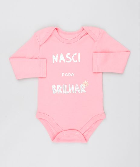 Body-Infantil--Nasci-para-Brilhar--Manga-Longa-Decote-Redondo-Rosa-medio-9443092-Rosa_Medio_1