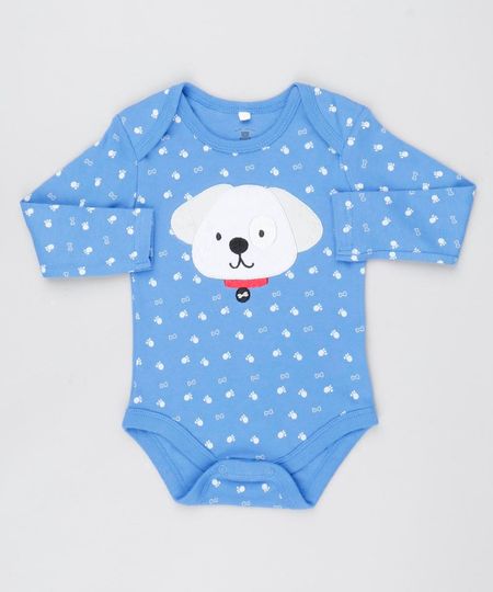 Body-Infantil-Cachorro-Estampado-com-Ossinhos-Manga-Longa-Azul-9445926-Azul_1
