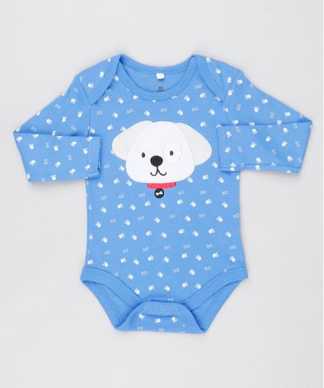Body-Infantil-Cachorro-Estampado-com-Ossinhos-Manga-Longa-Azul-9445926-Azul_1