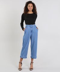 Calca-Jeans-Feminina-Mindset-Reta-Cropped-com-Cinto-Azul-Medio-9618497-Azul_Medio_3