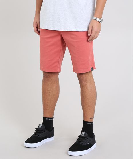 Bermuda-de-Sarja-Masculina-Slim-com-Bolsos-Cobre-9563647-Cobre_1