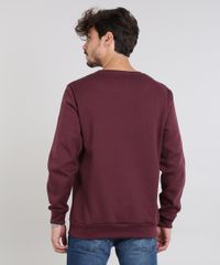 Blusao-Masculino--New-York--em-Moletom-Gola-Careca-Vinho-9486885-Vinho_2
