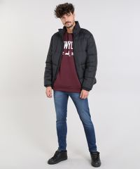 Blusao-Masculino--New-York--em-Moletom-Gola-Careca-Vinho-9486885-Vinho_3
