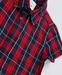 Camisa-Infantil-Estampada-Xadrez-com-Bolso-Manga-Curta-Azul-Marinho-9378804-Azul_Marinho_4
