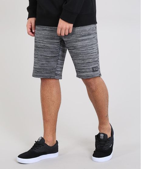 Bermuda-Masculina-Relaxed-em-Moletom--Cinza-Mescla-Escuro-9552400-Cinza_Mescla_Escuro_1