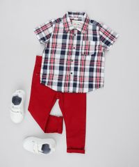 Camisa-Infantil-Estampada-Xadrez-com-Bolso-Manga-Curta-Off-White-9378803-Off_White_3