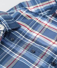 Camisa-Infantil-Estampada-Xadrez-com-Bolso-Manga-Curta-Azul-9378802-Azul_5
