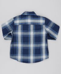 Camisa-Infantil-Estampada-Xadrez-com-Bolso-Manga-Longa-Azul-Marinho-9378798-Azul_Marinho_2