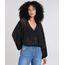 Blusa-Feminina-Ampla-Devore-com-Arabescos-Manga-Longa-Decote-V-Preto-9572023-Preto_1