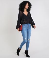 Blusa-Feminina-Ampla-Devore-com-Arabescos-Manga-Longa-Decote-V-Preto-9572023-Preto_3
