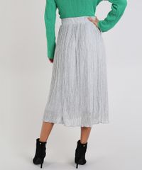 Saia-Midi-Feminina-Plissada-Cinza-Mescla-Claro-9434363-Cinza_Mescla_Claro_2