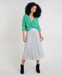 Saia-Midi-Feminina-Plissada-Cinza-Mescla-Claro-9434363-Cinza_Mescla_Claro_3