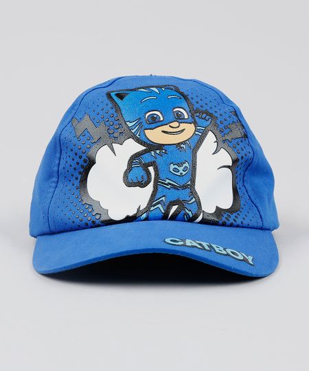 Bone-Infantil-Aba-Curva-PJ-Masks-Menino-Gato-Azul-9542367-Azul_1