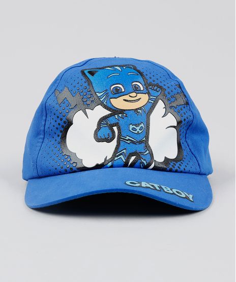 Bone-Infantil-Aba-Curva-PJ-Masks-Menino-Gato-Azul-9542367-Azul_1
