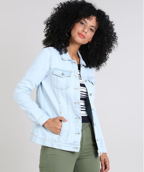 Jaqueta-Jeans-Feminina-com-Bolsos-Azul-Claro-9589536-Azul_Claro_1