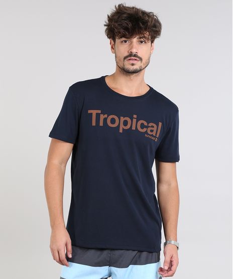 Camiseta-Masculina--Tropical--Manga-Curta-Gola-Careca-Azul-Marinho-9311583-Azul_Marinho_1