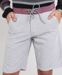 Bermuda-Masculina-com-Bolsos-e-Cordao-Cinza-Mescla-Claro-9536071-Cinza_Mescla_Claro_2