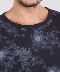 Blusao-Masculino-Estampado-Floral-em-Moletom-Gola-Careca-Preto-9486882-Preto_4