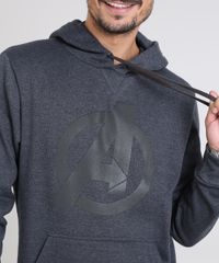 Blusao-Masculino-Os-Vingadores-com-Capuz-e-Bolso-em-Moletom-Cinza-Mescla-Escuro-9583219-Cinza_Mescla_Escuro_4