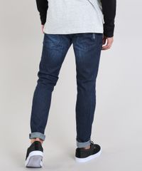 Calca-Jeans-Masculina-Slim-com-Puidos-Azul-Escuro-9532882-Azul_Escuro_4