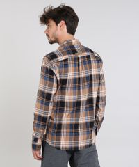 Camisa-Masculina-Estampada-Xadrez-com-Bolsos-em-Flanela-Manga-Longa-Caramelo-9383368-Caramelo_2 Camisa-Masculina-Estampada-Xadrez-com-Bolsos-em-Flanela-Manga-Longa-Caramelo-9383368-Caramelo_2