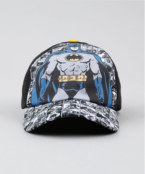 Bone-Infantil-Aba-Curva-Batman--Preto-9542550-Preto_1