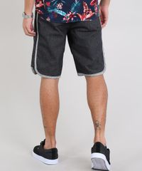 Bermuda-Jeans-Masculina-com-Faixa-Contrastante-e-Cordao-Preta-9541776-Preto_4