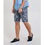Bermuda-Masculina-Slim-Estampada-de-Folhagem-Cinza-Mescla-Escuro-9533322-Cinza_Mescla_Escuro_1